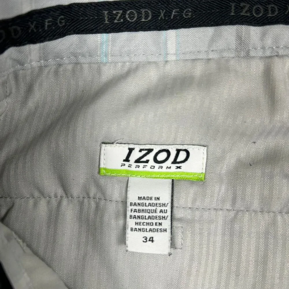 Izod Men's White and Grey Shorts